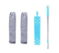 Mocio Con Manico Lungo For La Pulizia Dei Pavimenti, Mocio For Il Letto Sotto L'aspirapolvere, Spazzola For Spolverare Il Divano, Spazzola For La Pulizia Delle Fessure Staccabile(Mop with 2pcs cloth)