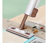 Mocio da tavolo per mini pulizia, 1 pezzo con cuscinetti lavabili, funzionamento a mani libere, design compatto per cucina e piccoli usi domestici (A)