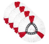 Mocio In Microfibra, Compatibile Con Vileda, Turbo 2 In 1, Testina For Mocio Turbo Spin Mop Easy Wringing 2 In 1, Mocio Rotante For Tutti I Tipi Di Pavimento(4pcs)