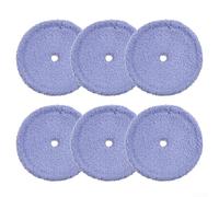 Mocio lavabile in microfibra per aspirapolvere EVERYBOT Edge RS500 e RS700, diametro 160 mm, panno di pulizia riutilizzabile per aspirapolvere robot, confezione da 4 (6 pezzi)