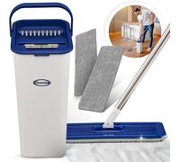 Mocio Lavapavimenti Rotante Formosa 2 - Flat Mop Lavapavimenti a 360°, Secchio C