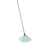 Leifheit 52072 Lavapavimenti Classic Mop Viscosa con Manico, Blu, 16 x 6.5 x 147cm