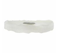 Mocio lucidante bianco cucito chiuso 12" x 1" 2 file con composto 250 g