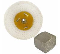 Mocio lucidante lucidante in sisal grosso taglio rapido 4" x 2" 4 file con co...