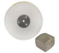 Mocio lucidante lucidante in sisal grosso taglio rapido 6" x 2" 4 file con co...