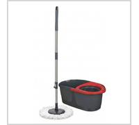 MOCIO MOP ROTANTE 360° CON SECCHIO 13 LITRI LAVAPAVIMENTI MICROFIBRA 123 CM