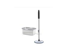 Mocio rotante senza lavaggio a mano, set mocio girevole a 360 gradi con secchio, piatto testa in fibra superfine for cucina