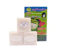 MOCIUN 3pcs Rice Milk Soap Bar for Face Body Bulk Original Whitening Soap for Dark Skin Brightening Deep Cleansing