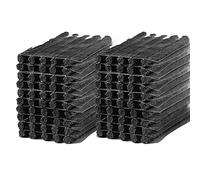 MOCNT 100 Pezzi Strisce di Riparazione Pneumatici Tubeless Auto Kit Striscia Riparazione di Pneumatici Gomma Moto Recupero Rapido Strumento Spina Biciclette 200mm x 6mm Nero