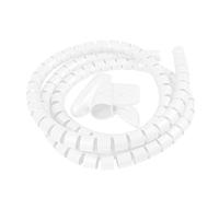 MOCNT 10mm Spiarle Guaina Cavi Flessibile Raccogli Cavo Raccogli Spiralato Avvolgi Cavo Manicotti Protezione Ordinato Tubo Guaina Filo di Gestione Nascondere Bianco 3 Metri