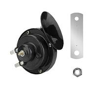 MOCNT 1Pcs Nero 12V Trombe Auto 300db Super Forte Tromba per Camion Aria Elettrica Clacson Camion Impermeabile Corno di lumaca Horn Doppio Tono Veicolo Motociclo