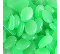 MOCNT 300 Pezzi Verde Chiaro Pietre Luminosi Ciottoli Luminosi Fluorescenti Luminose Incandescenza nel Buio Pietre Rocce Ghiaia per Giardino Passerella Acquario Decorazione