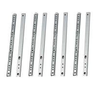 MOCNT 4 Paia (8 Pezzi) 278mm Guide per Cassetti 17mm Cuscinetti a Sfera Guide di Cassetti Acciaio Zincato Guide a Estrazione Binari Cassetti Scorrevoli Guida di Cursori Armadio