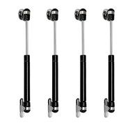 MOCNT 4 Pezzi 200N Molle a Gas Ammortizzatori per Ante Pistoni a Gas Supporta per Ante Cucina Cerniera Armadio Pneumatico Armadietto a Chiusura Nero Cucina Mobili