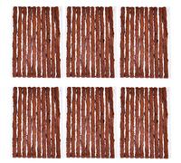 MOCNT 60 Pezzi Strisce di Riparazione Pneumatici Tubeless Auto Kit Striscia Riparazione di Pneumatici Gomma Moto Recupero Rapido Strumento Spina Biciclette 100mm x 3,5mm Marrone