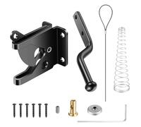 MOCNT Automatico Chiavistello per Cancello da Giardino con Molla Serratura per Cancello da Giardino a Gravità Cavo Chiavistello Porta Serratura Autochiusura Asta 144mm Nero