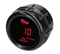 MOCNT Manometro Turbo Boost 2" 52mm Indicatore Calibro Turbo Boost per Auto Bar Luce Rosso Digitali Turbo Boost Strumenti Misuratore di Pressione Boost Gauge con Sensore