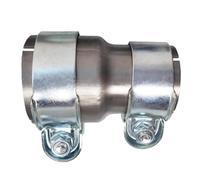 MOCNT Morsetto per Fascia di Scarico Giunzione 60mm a 76mm Riduttore Morsetto per Tubo di Scarico Acciaio Inossidabile Fascetta di Scarico Connettore Morsetto di Scarico