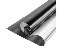 MOCNT Pellicola Oscurante per Vetri Pellicola Specchio Unidirezionale Pellicola Privacy Adesivo per Protezione Solare Pellicola Riflettente Finestre Grigio Scuro 70cmX200cm