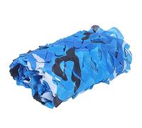 MOCNT Rete Mimetica Blu Oceano Reticolato da Camuffamento Camouflage Net per Caccia Camouflage Tela Netto Campeggio Nascondi Ombra Parasole Copertina Auto Decorazione 2 x 4m