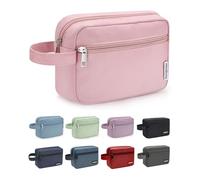 MOCOCITO Beauty Case da Viaggio,Beauty Uomo da Viaggio,Borsa da Toilette per Uomo e Donna, Trousse da Viaggio,2.1L con Maniglia Laterale, Astuccio Porta Tucchi Piccolo, Borsa Cosmetica(Rosa)