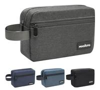 MOCOCITO Beauty Case da Viaggio,Beauty Uomo da Viaggio,Borsa da Toilette per Uomo e Donna, Trousse da Viaggio,2.1L Nylon con Maniglia Laterale, Astuccio Porta Tucchi Piccolo, Borsa Cosmetica(Grigio)
