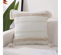 MOCOFO copricuscini divano 45x45 federa cuscino Acopricuscini boho per Divano Casa Soggiorno Camera da Letto Decorazione per Interni(Ibisco)