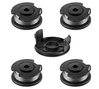 Mocoli F016800569 F016800385 Bobina a Filo per Bosch Art 23SL 26SL 23-28 Decespugliatori, 4 Pezzi Φ1,65mm 4,9m Alimentazione Automatica Bobine Nylon + 1 Pezzi F016F04557 Copertura