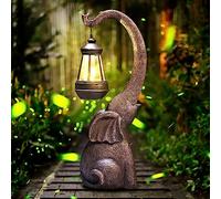 Mocoli Lampade Solari Elefante, Decorazione Elefante Giardino con Lanterne Solari, Decorazione Giardino per Esterno, Decorazione Elefante, Decorazione Giardino per Figure Esterne