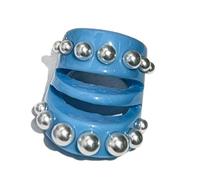 Mocoocouture 1 paio di anelli di design comodi e eleganti con perle di imitazione e anelli di resina aperti regolabili per un regalo elegante e creativo, come descritto