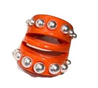 Mocoocouture 1 paio di anelli di design comodi e eleganti con perle di imitazione e anelli di resina aperti regolabili per un regalo elegante e creativo, come descritto