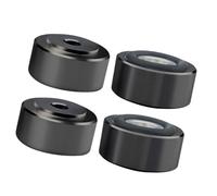 Mocoocouture 4 piedini di supporto facili da installare per dispositivi audio, base in gomma antiscivolo per posizionamento stabile e riduzione del rumore, piedini isolanti vibrazioni sonore