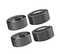 Mocoocouture 4 piedini di supporto facili da installare per dispositivi audio, base in gomma antiscivolo per posizionamento stabile e riduzione del rumore, piedini isolanti vibrazioni sonore