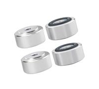 Mocoocouture 4 piedini di supporto facili da installare per dispositivi audio, base in gomma antiscivolo per posizionamento stabile e riduzione del rumore, piedini isolanti vibrazioni sonore