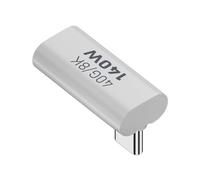 Mocoocouture Adattatore in lega di alluminio Tipo C Converter USBC Adattatore di estensione 140W 40G Supporta 8K60Hz Trasmissione video Tipo C Carica E Cavo dati
