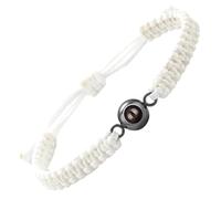 Mocoocouture Braccialetto con cristalli moderni proiettare ti amo in 100 lingue speciali regali romantici per gli amanti abiti alla moda gioielli di proiezione, Taglia unica, come descritto