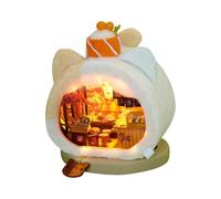 Mocoocouture Case delle bambole in miniatura 3D Puzzle Artigianato Per Adulti E Bambini Con Luci Sushi Ristorante Modello Per La Decorazione Domestica LED Light Case delle Bambole