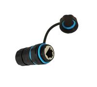 Mocoocouture Compatto RJ45 Cat6 Accoppiatore schermato IP68 Antipolvere Ethernet Industriale Connettore Adattatore in lega di zinco Impermeabile Ethernet Accoppiatore