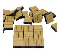 Mocoocouture Confezione da 20 piastrelle in miniatura per la casa delle bambole che consentono layout creativi con struttura in legno