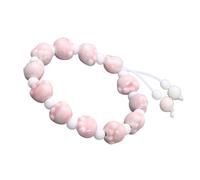 Mocoocouture Elegante braccialetto per donne e studenti con perle di ceramica, elastico, comodo accessorio alla moda, elegante, Taglia unica, come descritto