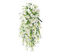 Mocoocouture Faux Eucalipto Verde Con Gloria Mattutina Fiore Artificiale Fiore Pianta realistica Per Interni E Uso Prima Di Vantarsi Eucalipto E Fondazione Mattina