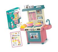Mocoocouture Giocattolo da cucina interattivo, Set di gioco di ruolo con accessori per bambini, divertente attività didattica, festa di compleanno, divertente giocattolo da cucina realistico