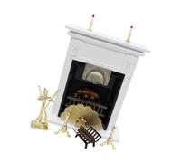 Mocoocouture Modello caminetti Realistico Finta Play Display Caminetti Giocattolo Modello per la Decorazione della Scena Domestica della casa delle Bambole in 1:12