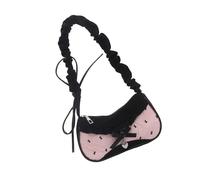 Mocoocouture Pratica borsa a tracolla piegata, capiente, facile manutenzione, poliestere senza pieghe per l'uso quotidiano, ampia tasca per avambraccio in poliestere