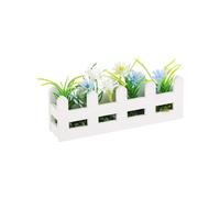 Mocoocouture Recinzione permanente modello casa in legno e polistirolo base, decorazione realistica del paesaggio, sicura per i bambini, per giocare, modellino recinzione in legno