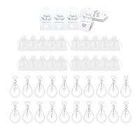 Mocoocouture Set di 20 regali per battesimo, con perle, con tasche e biglietti per celebrare la celebrazione cristiana