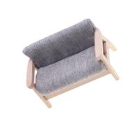 Mocoocouture Set divani Singoli per Case delle Bambole Fatti a Mano, divanetto a Due posti per Scene realistiche della Camera da Letto, mobili in Miniatura per Case delle Bambole