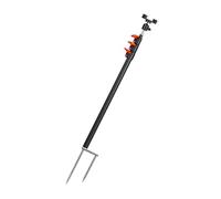 Mocoocouture Supporto telescopico per asta da pesca con vite da 1/4 pollici e clip da pavimento per telefono da terra