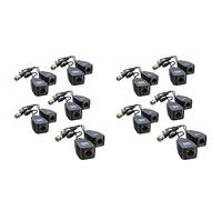 Mocturnity 10 Paia CCTV Coax BNC Video Power Balun ricetrasmettitore A CAT5E 6 RJ45 Connettore Coassiale/Analogico HD Coppia Trasmettitore