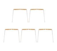 Mocturnity 10X Kit di Bacchette da Rabdomante In Rame per Strumento di Divinazione - Bacchette da Divinazione con Manici In Legno Naturale